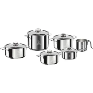 Aeternum Divina Batteria di Pentole per piano a Induzione 11 Pezzi Acciaio Inox Sconto