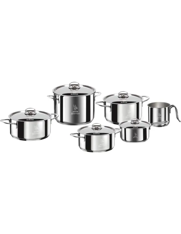 Aeternum Divina Batteria di Pentole per piano a Induzione 11 Pezzi Acciaio Inox Sconto