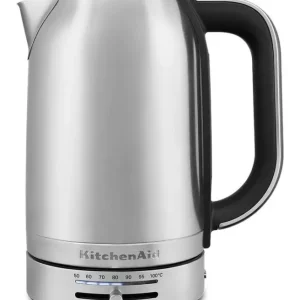 Economico KitchenAid 5KEK1701ESX bollitore elettrico 1,7 L 2400 W Nero, Acciaio inox