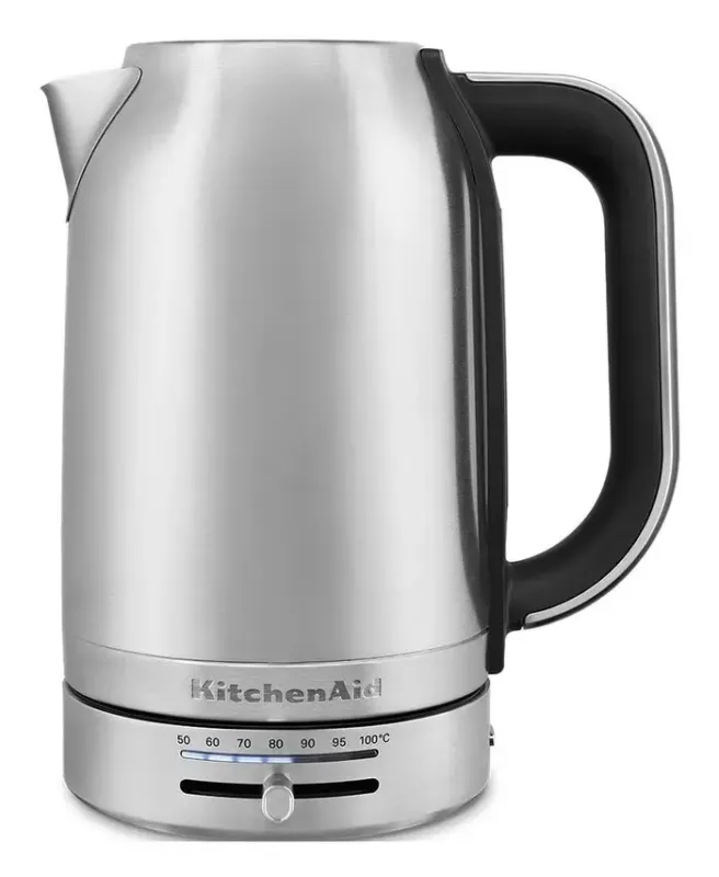 Economico KitchenAid 5KEK1701ESX bollitore elettrico 1,7 L 2400 W Nero, Acciaio inox