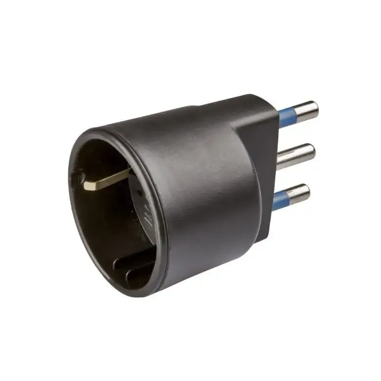 Poly Pool PP0432.1 adattatore per presa di corrente Tipo L (IT) Tipo C (Europlug) Nero Scelto Dai Clienti