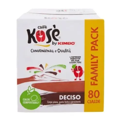 Compra Online Kimbo Caffè Kosè Deciso Cialde Compostabili 80pz
