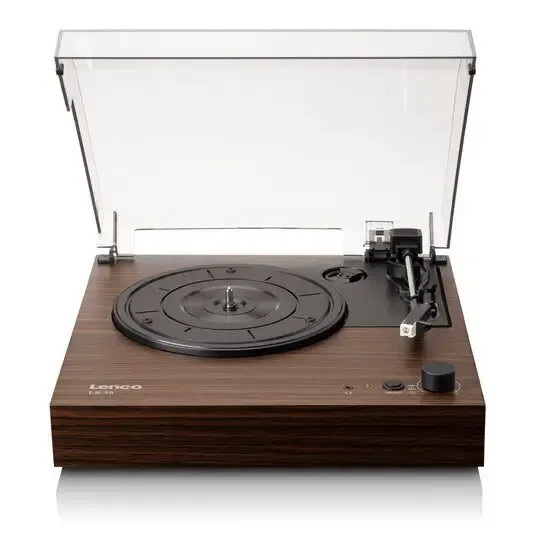Promozione Lenco LS-15WD piatto audio Giradischi con trasmissione a cinghia Legno