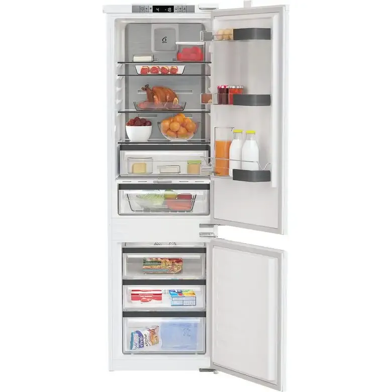 Whirlpool WHKN 3253 B4E Frigorifero combinato a incasso, Total No Frost ventilato, 55 cm, Classe E, Bianco, 38 db, h 178cm Professionale