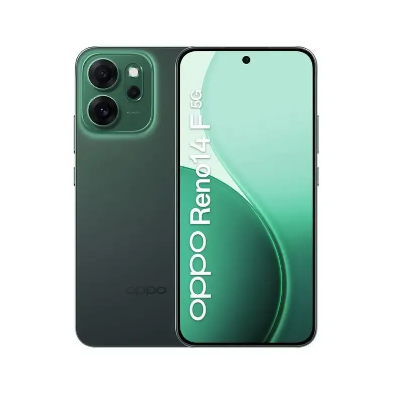 OPPO 14 F 5G Reno14 F Smartphone 5G 16,7 cm (6.57") Doppia SIM Android 15 USB tipo-C 8 GB 256 GB 6000 mAh Verde Novità