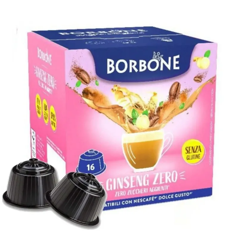 Spedizione Espresso Borbone Dolce Re Ginseng Zero 16cp