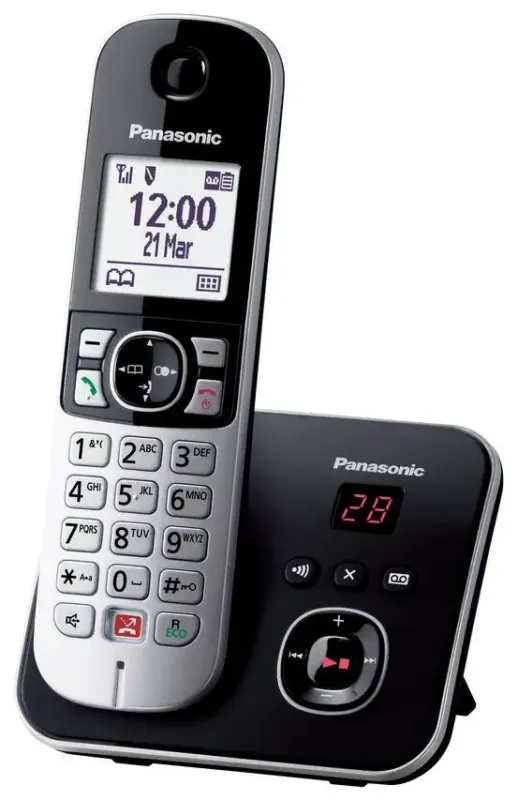 Panasonic KX-TG6861 Telefono Cordless DECT Identificatore di chiamata Nero, Grigio Prezzo Conveniente