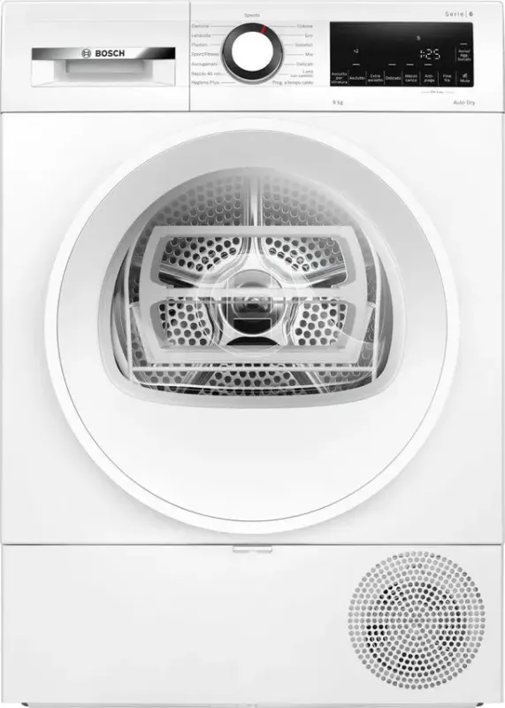 Occasione Bosch Serie 6 WQG243D6IT asciugatrice Libera installazione Caricamento frontale 9 kg Bianco
