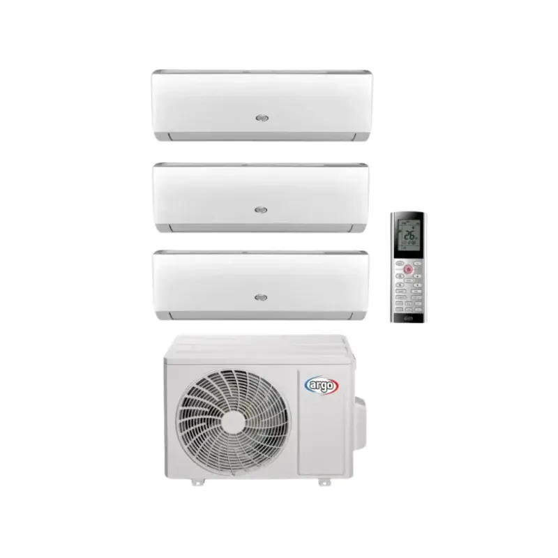 Offerta Lampo Argo Clima Trial Condizonatore, DC Inverter, 3 Unità Interne 9000 + 9000 + 12000 Btu/h Con Wifi + Unità Esterna 21000 Btu/h Con Wifi