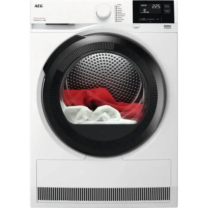 AEG TR7HG8C Serie 7000 Asciugatrice A Libera Installazione 8 Kg, Pompa Di Calore, Sensidry®, Mixdry, Precisedry, Filtro EasyClean, Classe C, Bianco Occasione Imperdibile