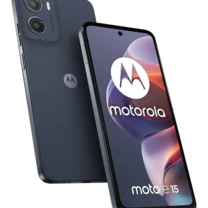 Direttamente Dal Produttore Motorola moto Smartphone e15 (2/64GB, Fotocamera da 32MP + sensore antisfarfallio, Display 6.67" HD+ 90Hz Corning® Gorilla® Glass 3, 5200mAh, MediaTek Helio G81 Extreme, Android 14 Go Editio