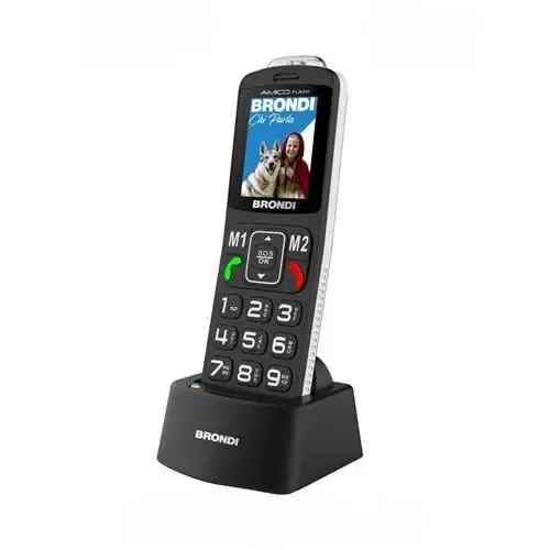 Brondi Amico Flash 5,08 cm (2") Nero Telefono di livello base Promozione Esclusiva