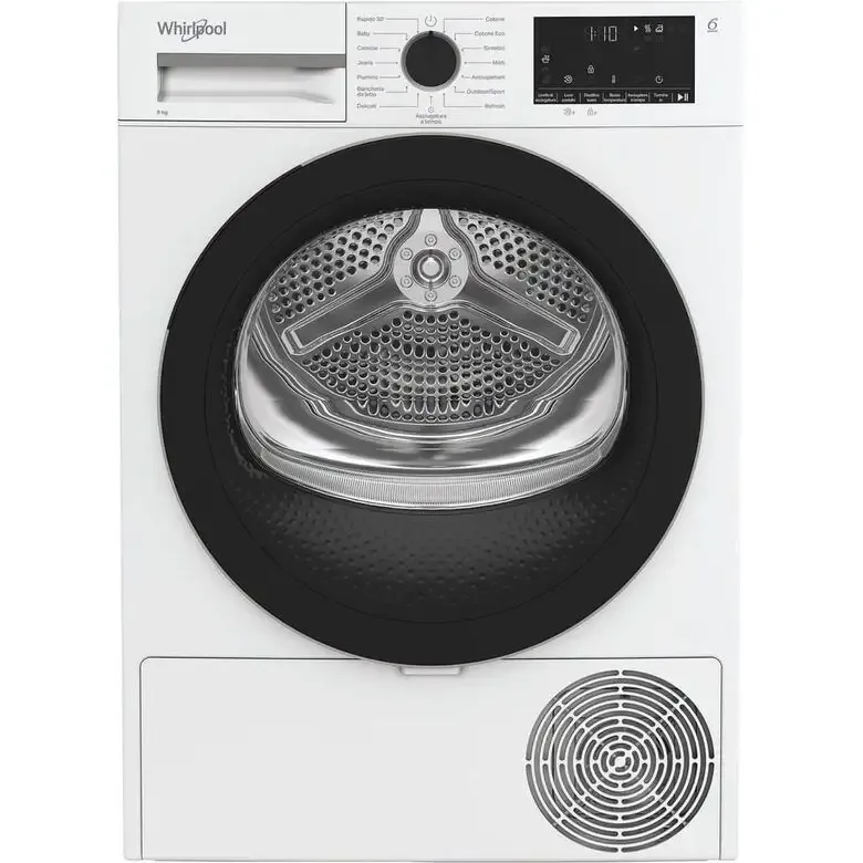 Whirlpool C WD 83M WBS IT, Capacità 8kg, classe D, colore White, Display digitale XL Affare