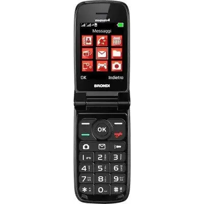 Novità Brondi Magnum XXL Nero Telefono cellulare per anziani con tasti grandi