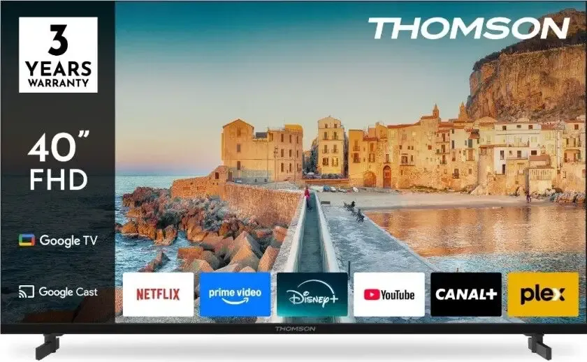 THOMSON LCD 40FG2S15 NERO SMART40 FHD SMART GOOGLE FRAMELESS DVB-TT2CSS2 Promozione