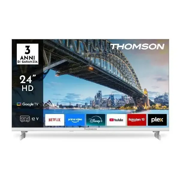 Thomson 24HG2S15CW TV LED 24" HD Google TV Smart TV Digitale Terrestre DVB-T2 Super Prezzo