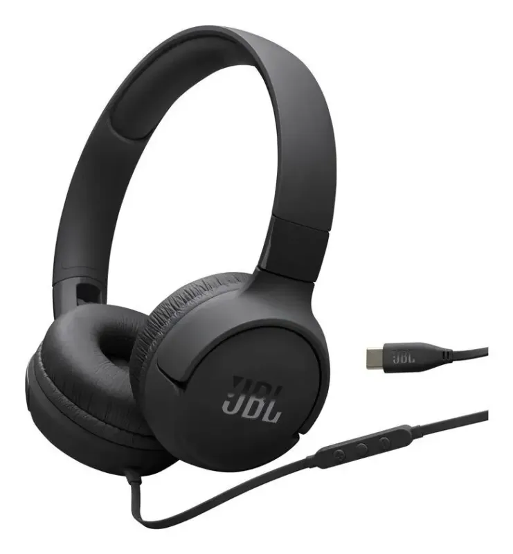 JBL Tune 520C USB-C Cuffie Cablato A Padiglione Musica e Chiamate USB tipo-C Nero Miglior Prezzo