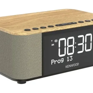 Kenwood Electronics CR-ST40DAB-M Orologio Digitale Beige, Nero, Legno Must-Have