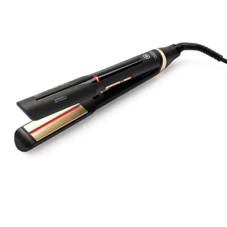 Esclusivo Bellissima Imetec Creativity Infrared, Piastra per capelli lisci, tecnologia raggi infrarossi, 4 elementi riscaldanti, rivestimento ION Ceramic, 11 temperature regolabili da 130 °C a 230 °C