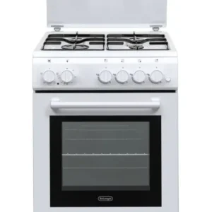 DE LONGHI Cucina Elettrica DL554EW i 4 Fuochi a Gas Forno Elettrico Multifunzione Termoventilato Classe A Dimensioni 50 x 50 cm Colore Bianco CLASSE A Must-Have
