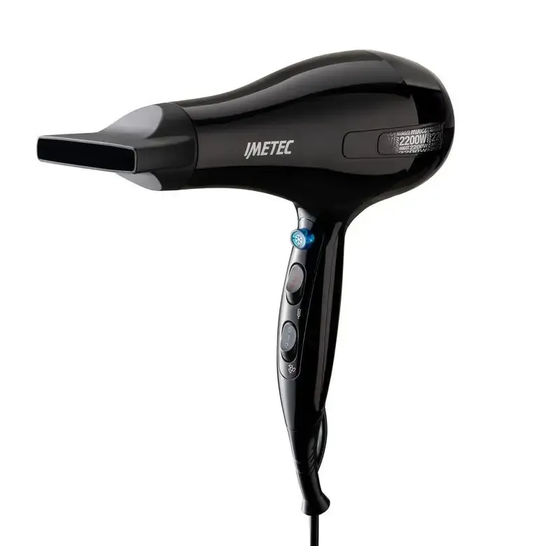 Quantità Limitata Imetec Asciugacapelli S6 2000, 2200W, 2 velocità, 3 temperature, Colpo Aria Fredda, Convogliatore Stretto