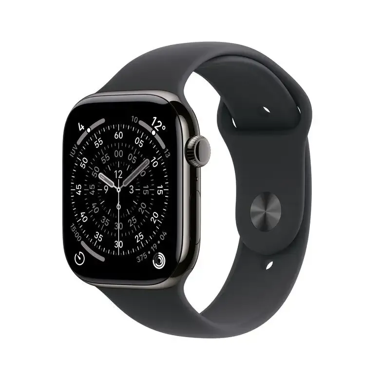 Offerta Del Giorno Apple Watch Series 11 GPS + Cellular 42mm Cassa Titanio Ardesia con Sport Band Nero - S/M
