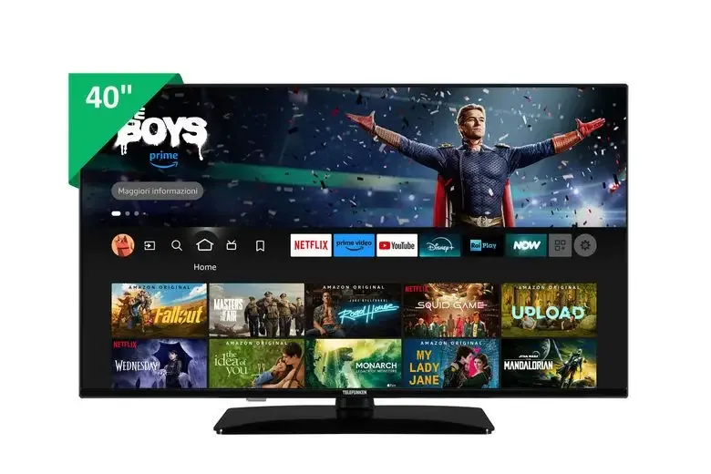Reso Gratuito Telefunken TE40759B50V4F TV 101,6 cm (40") HD Wi-Fi Nero 250 cd/m²