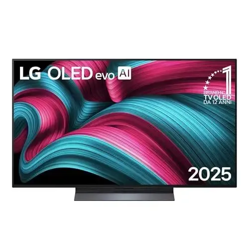Offerta Del Giorno LG TV OLED 48C56LB Evo AI C5, 48 Pollici, Smart TV 4K, Processore α9 Gen8, webOS con AI