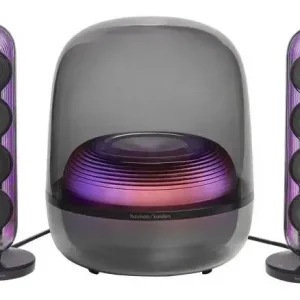Harman Kardon Set altoparlanti pc Soundsticks 5 Clear black 190W HKSOUNDSTK5BEP Ordina Subito