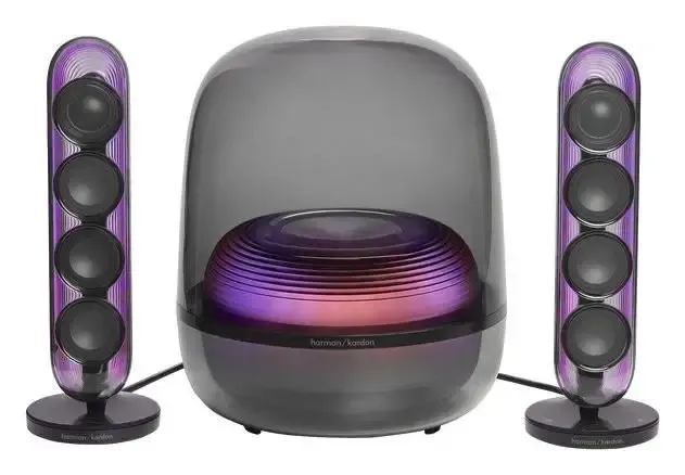 Harman Kardon Set altoparlanti pc Soundsticks 5 Clear black 190W HKSOUNDSTK5BEP Ordina Subito