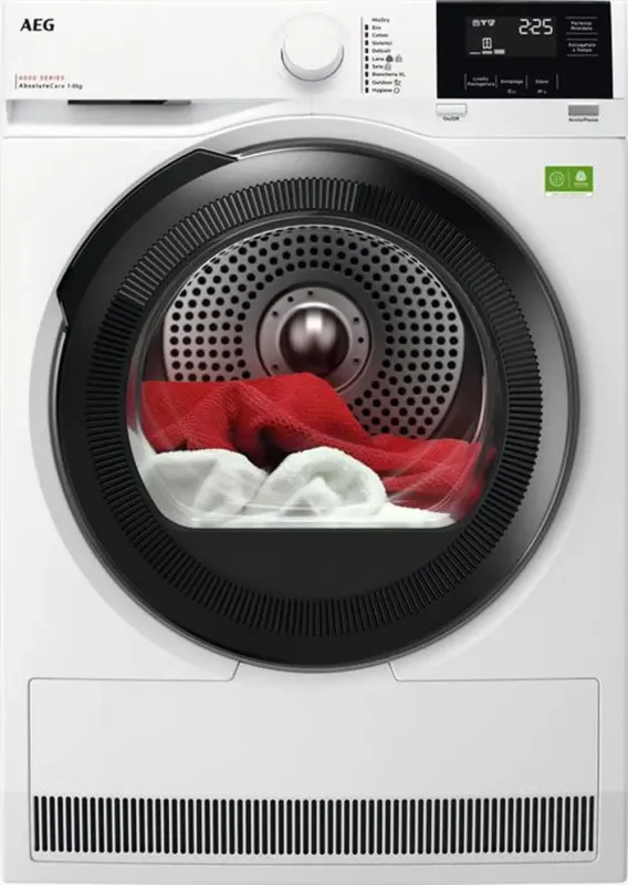 AEG TR8HGBG8B Serie 8000 Asciugatrice A Libera Installazione 8 Kg, Absolutecare, Tecnologia Pompa Di Calore, SensiDry®, Classe B, Bianco Consegna Rapida