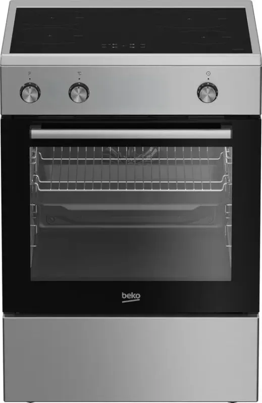 Beko FBE69100X cucina libera installazione inox, 60x60cm, piano induzione,forno elettrico ventilato, 72Lt, classe A Prezzo Basso