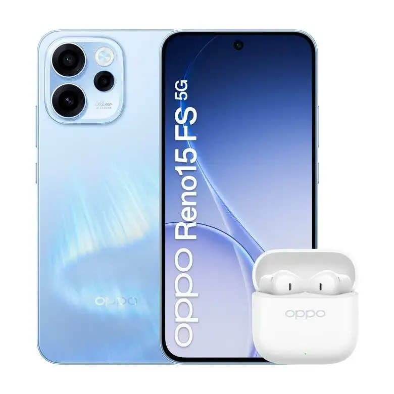 Offerta Speciale OPPO Reno15 FS Smartphone 5G Aurora Blue Box
