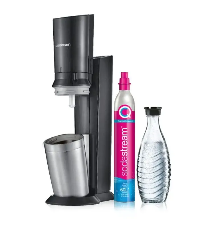 SodaStream Crystal 3.0 Metallo, Acciaio inox Nero Novità