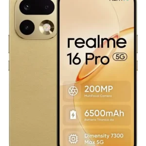 Direttamente Dal Produttore realme 16 Pro 17,3 cm (6.8") Doppia SIM 5G 8 GB 256 GB 6500 mAh Oro