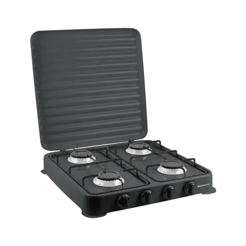 Promozione Esclusiva Melchioni Family Fornello A Gas Minerva 4 New 4 Fuochi Nero
