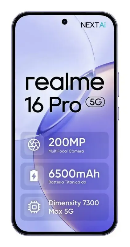 Compra Online realme 16 Pro 17,3 cm (6.8") Doppia SIM 5G 8 GB 256 GB 6500 mAh Viola