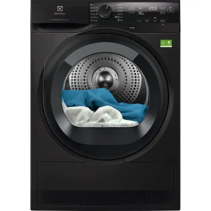 Electrolux EW7H49B Serie 700 Asciugatrice A Libera Installazione 9 Kg, DelicateCare, Filtro EasyClean, Hygiene, Classe C, Nero Occasione Imperdibile