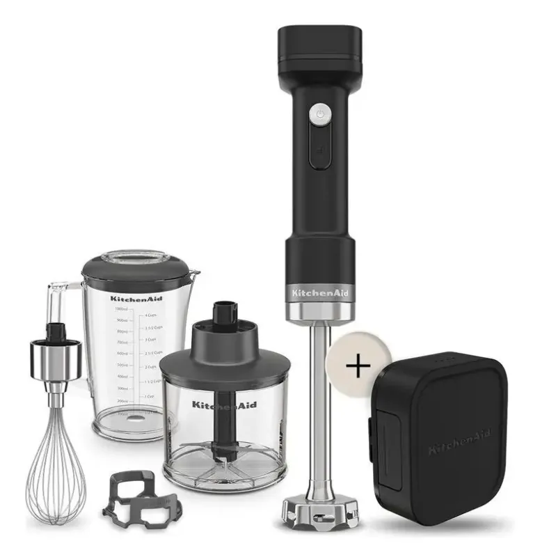KitchenAid Frullatore a Immersione Senza Fili con Accessori e Batteria Rimovibile 12V Prezzo Di Fabbrica
