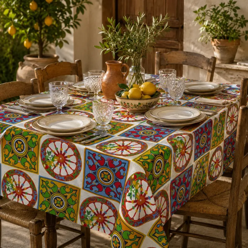 Tovaglia x12 CARRETTI SICILIANI - Botticelli Home Must-Have