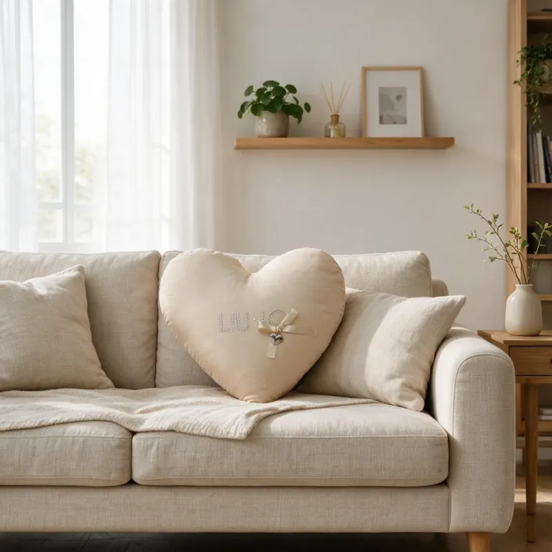 Offerta Cuscino Arredo CUORE Tortora - LIU•JO