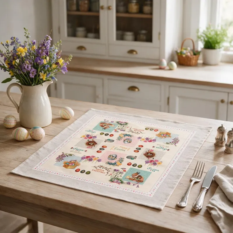 Centrotavola EASTER 100x100 - Maestri Cotonieri Compra Online