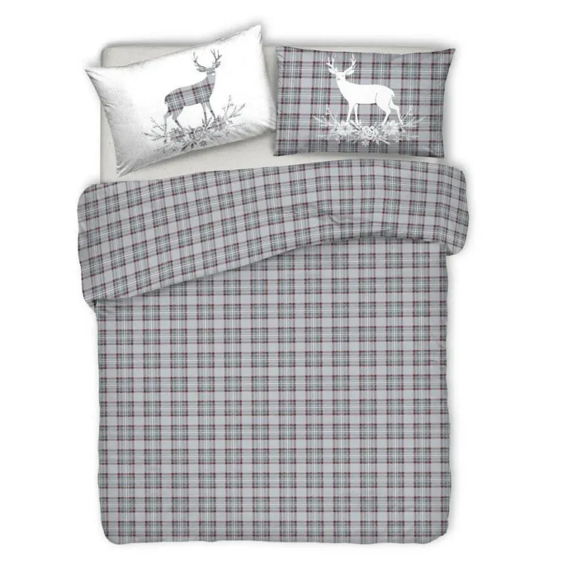 Più Venduto Copripiumino Matrimoniale TARTAN CERVO By Pensieri Delicati