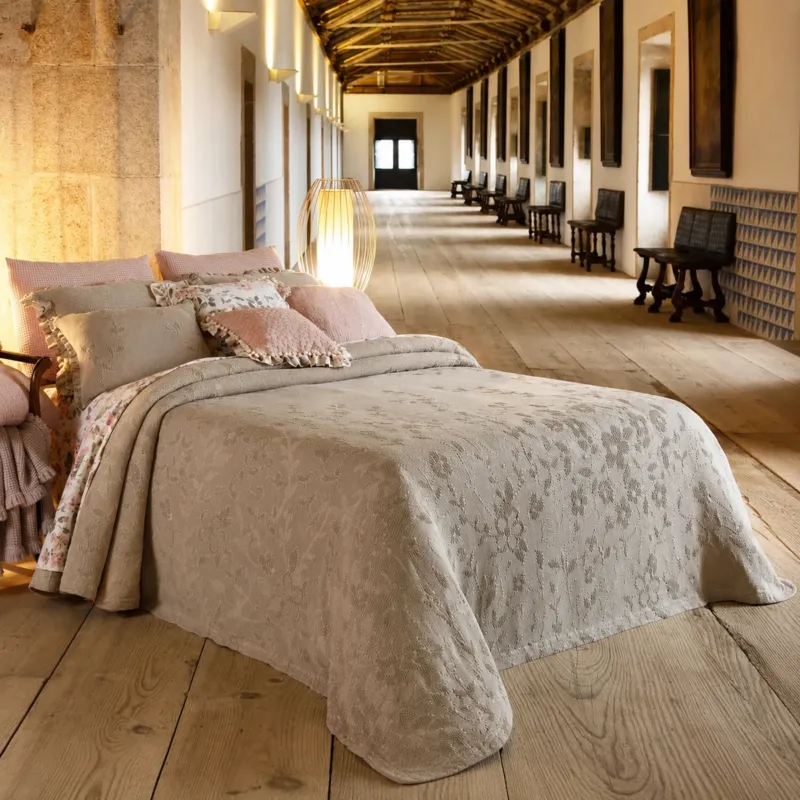 Bestseller Copriletto Estivo MONACO Botticelli – Copriletto Matrimoniale 100% Cotone Jacquard