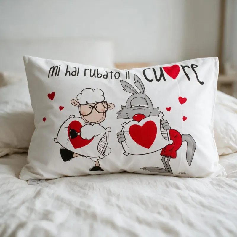 Federa "MI HAI RUBATO IL CUORE" 50x80cm - Happy People Prezzo Ridotto