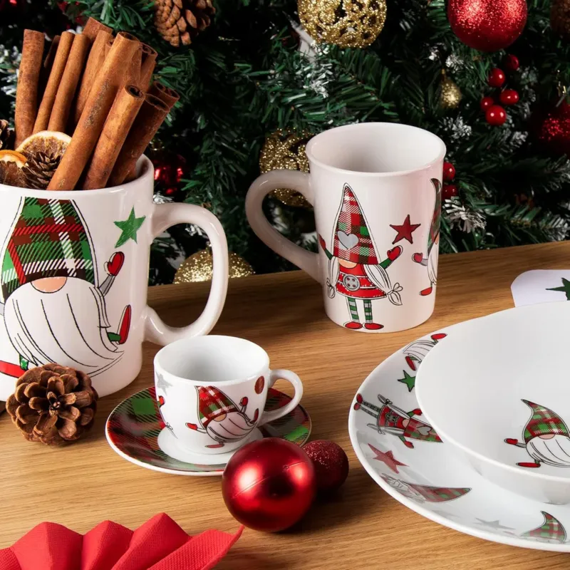 Tazza Natalizia XL TARTAN GNOME - Excelsa Acquista Ora