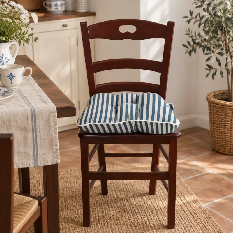 Sconto Coppia Cuscini Coprisedia PONZA RIGHE 45x45cm - Maestri Cotonieri