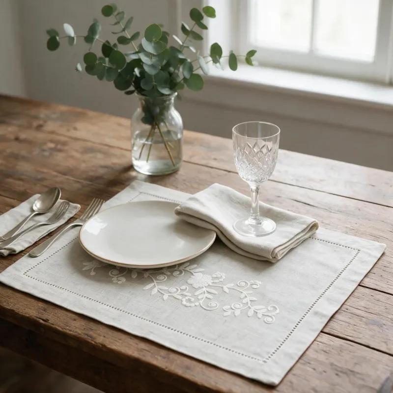 Nuova Collezione Tovaglietta NADINE Panna 50x35cm - Preziosa Luxury Home