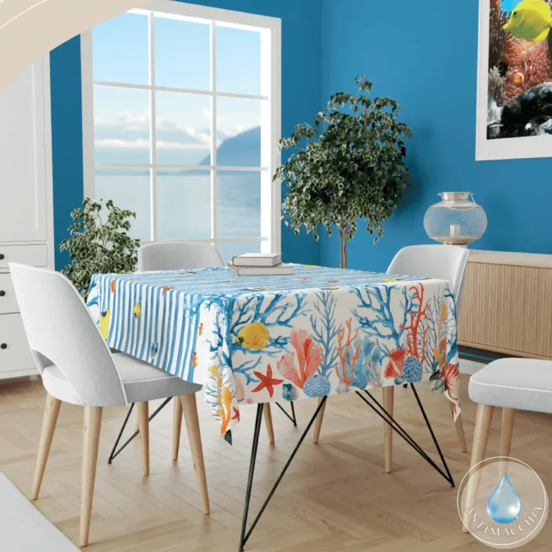 Tovaglia Antimacchia CORAL x18 By Antica Tessitura Italiana Saldi