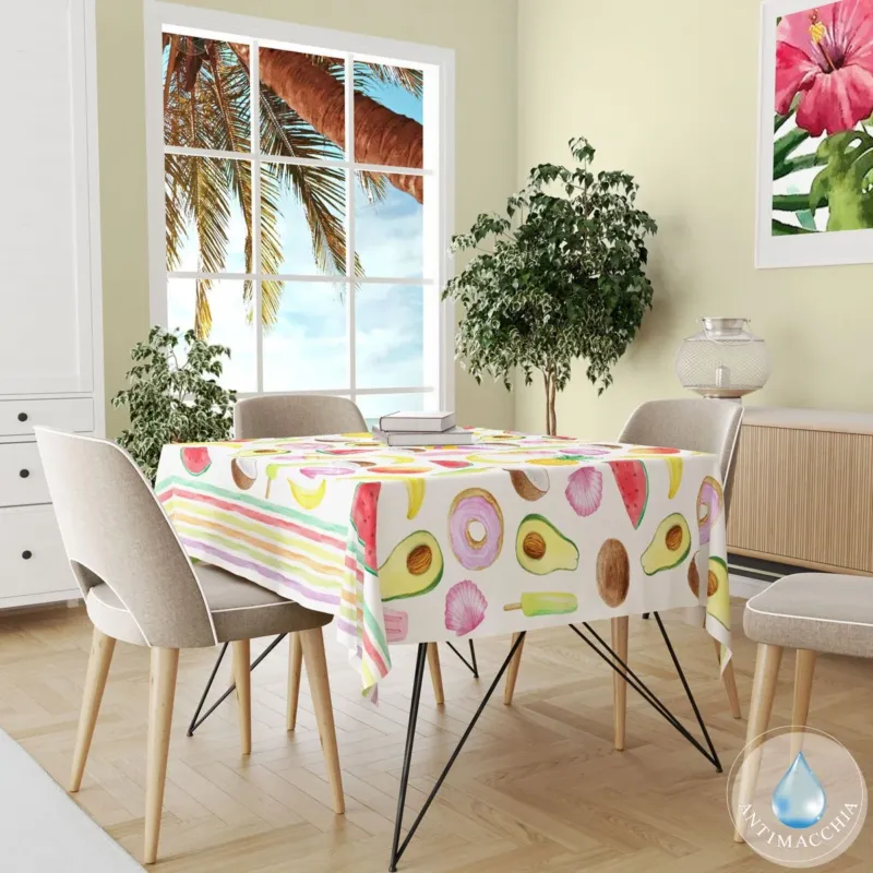 Tovaglia Antimacchia FRUITS x12 By Antica Tessitura Italiana Offerta Del Giorno